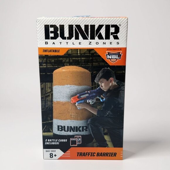 BUNKR Battle Zones Inflatable Traffic Barrier With Water Base System For Dart Bl - Picture 1 of 6